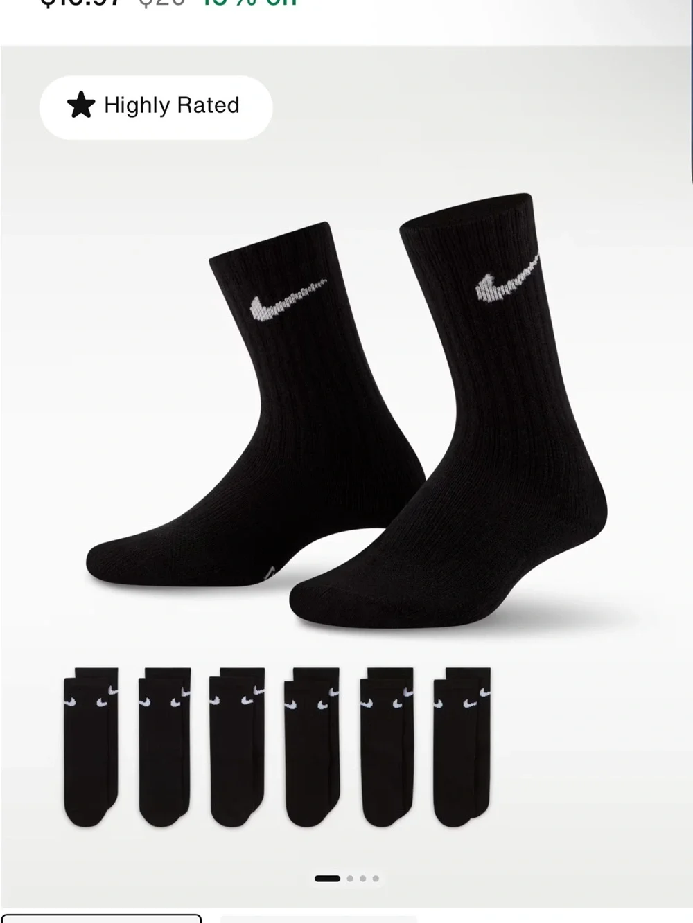 Nike Performance Basics Kids' Dri-FIT Crew Socks (12 Pairs)